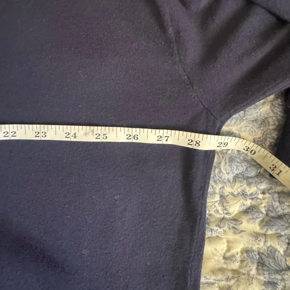 Lauren Ralph Lauren Navy V-Neck Sweater Dress - Picture 3 of 6